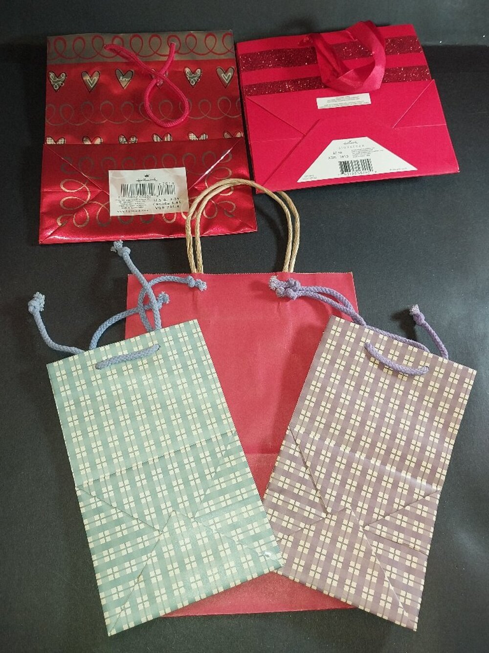 Gift Bags Set of 5 Various Sizes